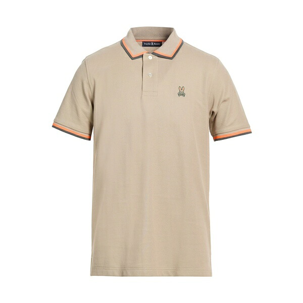 【貨物輸送無料】 サイコバニー メンズ プルオーバー トップス Polo shirts Beige
