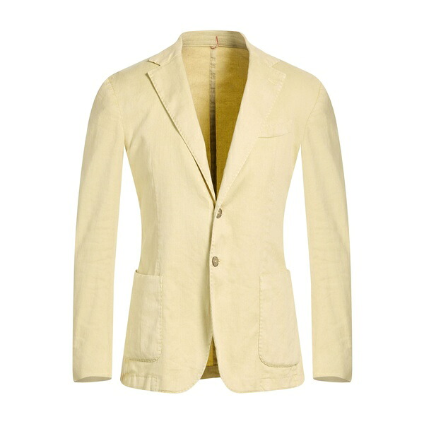 【貨物輸送無料】 サンタニエロ メンズ 上衣＆上衣 アウター Blazers Yellow コート・ジャケット-メンズファッション