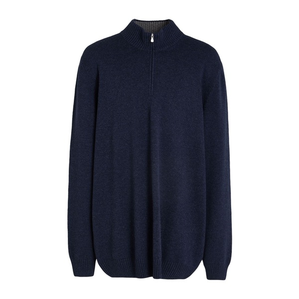 【貨物輸送無料】 グランサッソ メンズ 編み物\u0026スウェーター アウター Turtlenecks Blue
