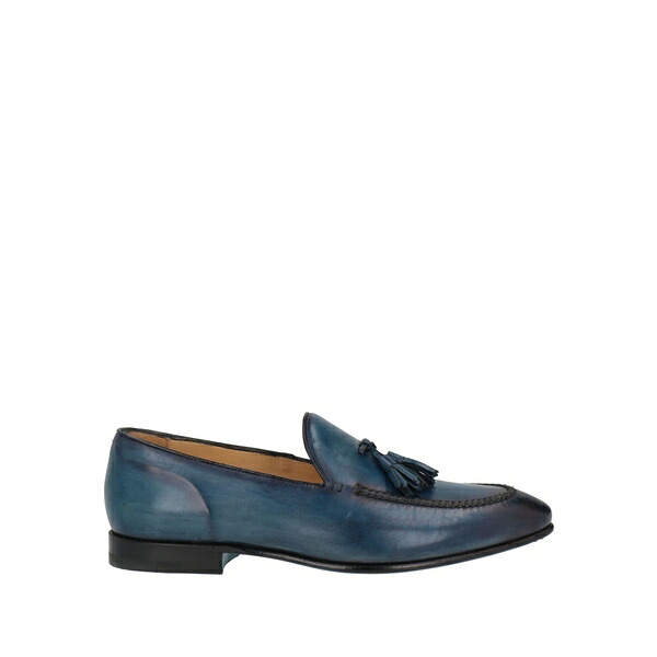 【貨物輸送無料】 ストール・マンテラッシ メンズ スリッポン・ローファー シューズ Loafers Blue