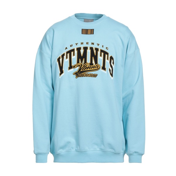 【貨物輸送無料】 ヴェトモン メンズ パーカー・スウェットシャツ アウター Sweatshirts Azure