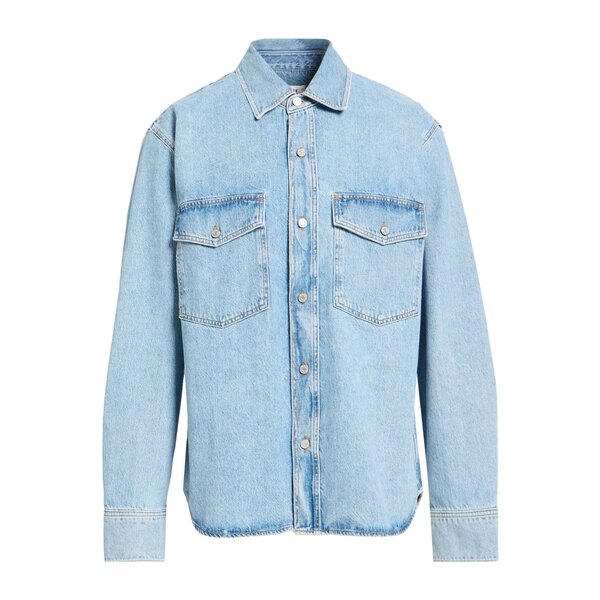 【貨物輸送無料】 アゴルド メンズ プルオーバー トップス Denim shirts Blue