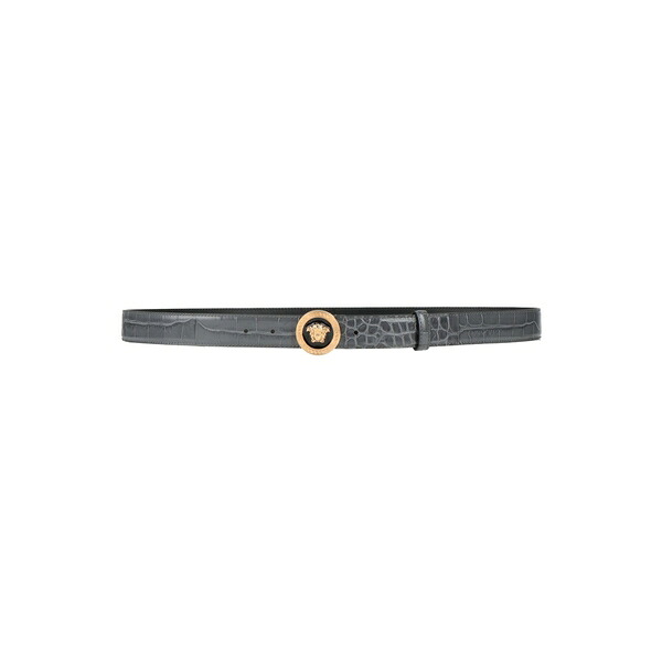 【貨物輸送無料】 ヴェルサーチ メンズ 胴締め 佩び物 Belts Grey