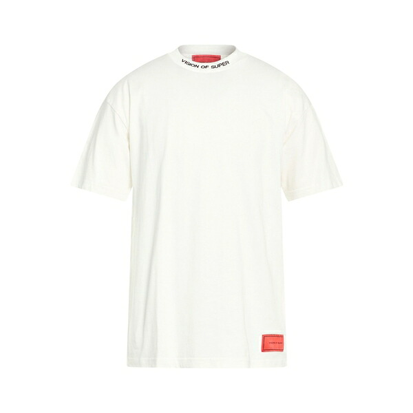 【貨物輸送無料】 ヴィジョン・オブ・スーパー メンズ プルオーバー トップス T-shirts White