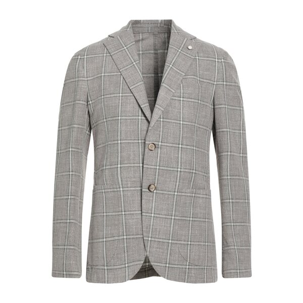 【貨物輸送無料】 ルイジ・ビアンキ・マントヴァ メンズ 上衣＆上衣 アウター Blazers Grey