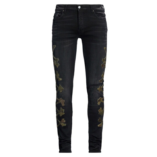 【貨物輸送無料】 アミリ メンズ ジーンズズボン下 ボトムス Jeans Black