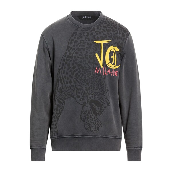 【送料無料】 ロベルトカヴァリ メンズ パーカー・スウェットシャツ アウター Sweatshirts Grey｜asty