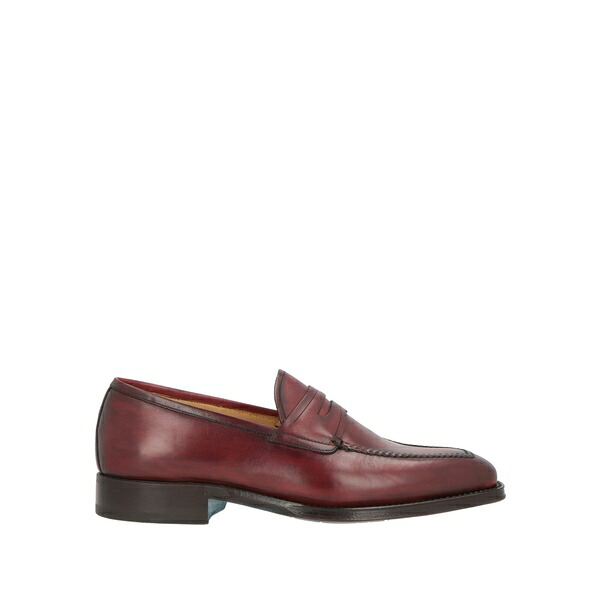 【貨物輸送無料】 ストール・マンテラッシ メンズ スリッポン・ローファー シューズ Loafers Red