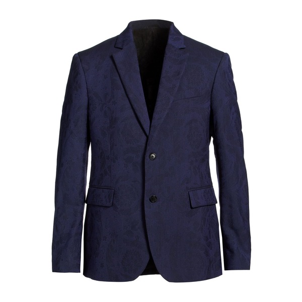 【貨物輸送無料】 ヴェルサーチ メンズ 上衣＆上衣 アウター Blazers Blue