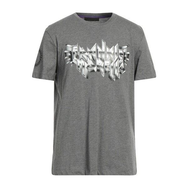 【送料無料】 フランキーモレロ メンズ Tシャツ トップス T-shirts Grey|asty