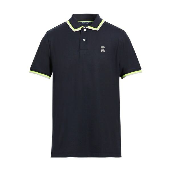 【貨物輸送無料】 サイコバニー メンズ プルオーバー トップス Polo shirts Blue