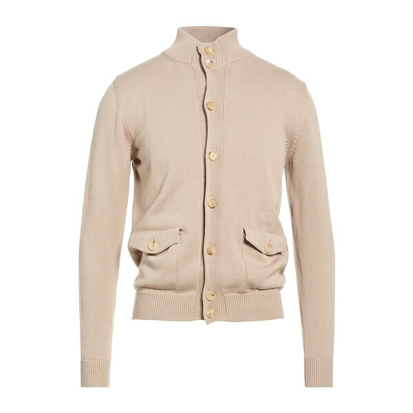 【貨物輸送無料】 ルイジ ボレッリ ナポリ メンズ ジレー アウター Cardigans Beige
