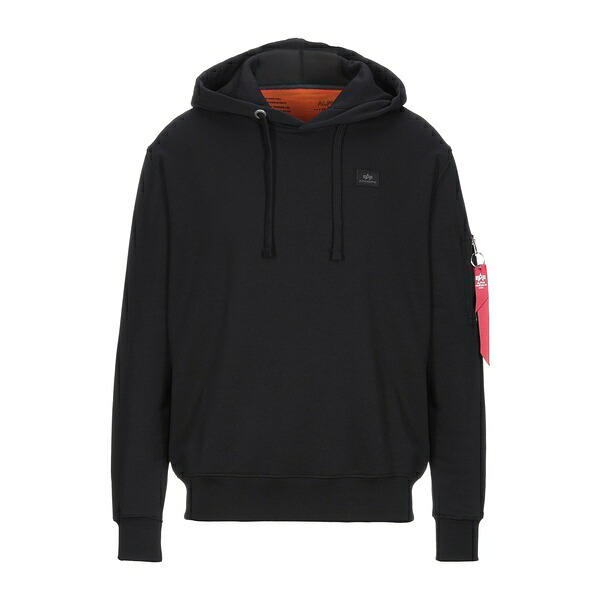 【貨物輸送無料】 アルファインダストリーズ メンズ パーカー・スウェットシャツ アウター Sweatshirts Black パーカー-メンズファッション-トップス