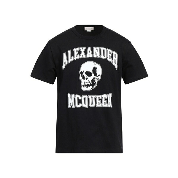 【貨物輸送無料】 マックイーン メンズ プルオーバー トップス T-shirts Black