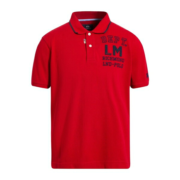 【送料無料】 ラ マルティーナ メンズ Tシャツ トップス Polo shirts Red|asty