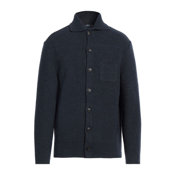 【貨物輸送無料】 フェデーリ メンズ ジレー アウター Cardigans Blue