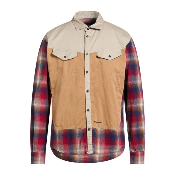 【貨物輸送無料】 ディースクエアード メンズ プルオーバー トップス Shirts Brown