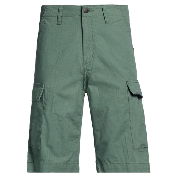 【送料無料】 カーハート メンズ カジュアルパンツ ボトムス Shorts & Bermuda Shorts Green｜asty