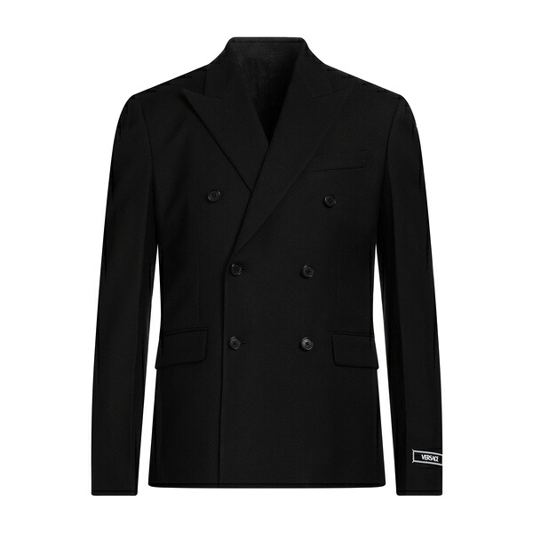 【貨物輸送無料】 ヴェルサーチ メンズ 上衣＆上衣 アウター Blazers Black