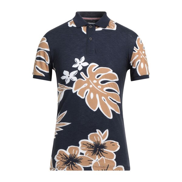 【貨物輸送無料】 アティピコ メンズ ティーシャツ トップス Polo shirts Blue