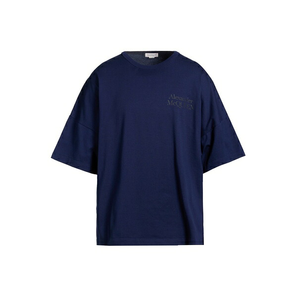 【送料無料】 マックイーン メンズ Tシャツ トップス T-shirts Blue｜asty