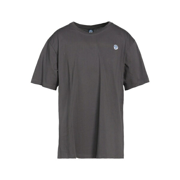 【貨物輸送無料】 北の方割引き販売 メンズ ティーシャツ トップス T-shirts Grey Tシャツ・カットソー-トップス