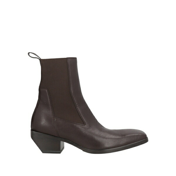 【貨物輸送無料】 リックオウエンス メンズ ブーツ シューズ Ankle boots Brown