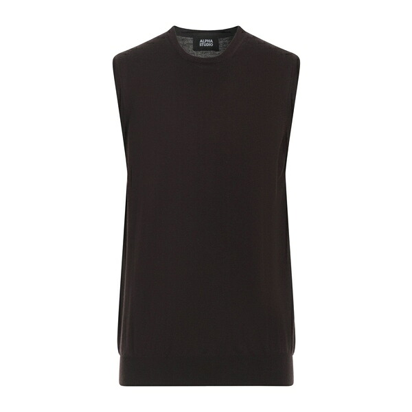 【貨物輸送無料】 アルファス テューディオ メンズ 編み物\u0026ティーシャツ アウター Sweaters Brown