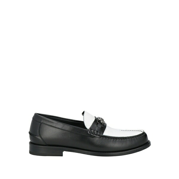 【貨物輸送無料】 ヴェルサーチ メンズ スリッポン・ローファー シューズ Loafers Black