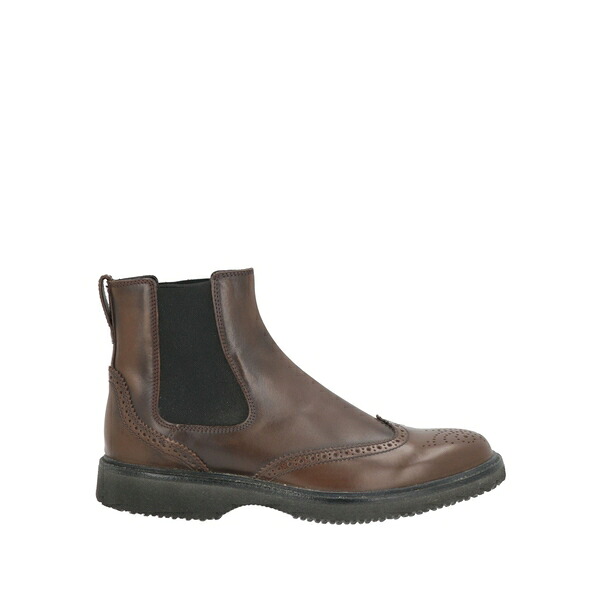 【送料無料】 ホーガン メンズ ブーツ シューズ Ankle boots Brown|asty