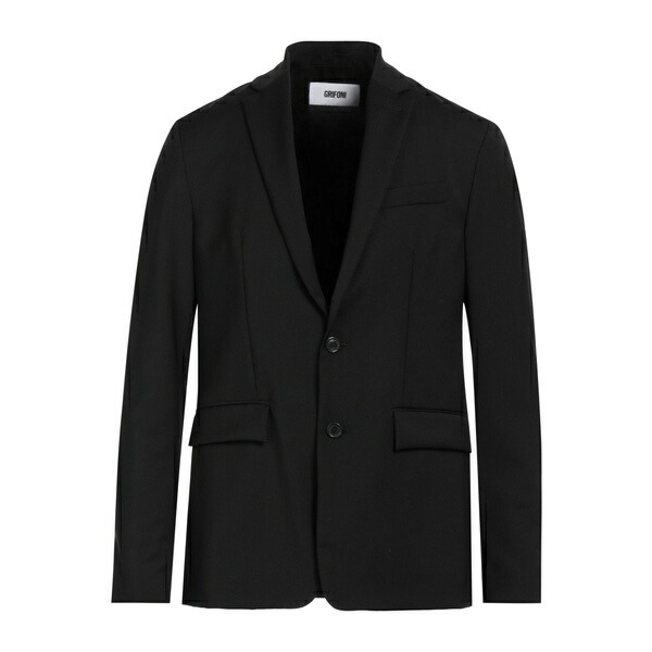 【貨物輸送無料】 グリフォーニ メンズ 上衣＆上衣 アウター Blazers Black