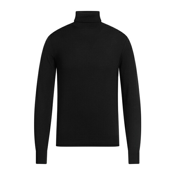 【貨物輸送無料】 アラゴナ メンズ 編み物\u0026スウェーター アウター Turtlenecks Black