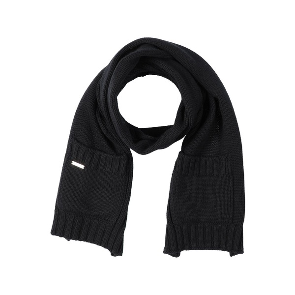 【送料無料】 ムーレー メンズ マフラー・ストール・スカーフ アクセサリー Scarves Black|asty