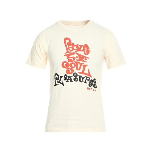 【送料無料】 プレジャーズ メンズ Tシャツ トップス T-shirts White｜asty