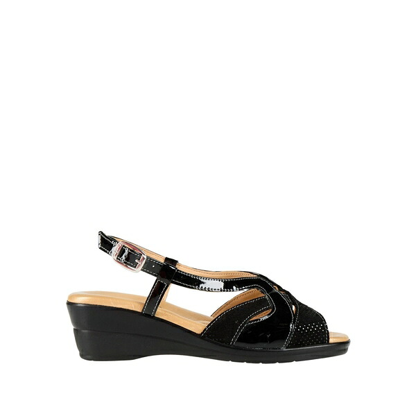 【送料無料】 チンツィア ソフト レディース サンダル シューズ Sandals Black