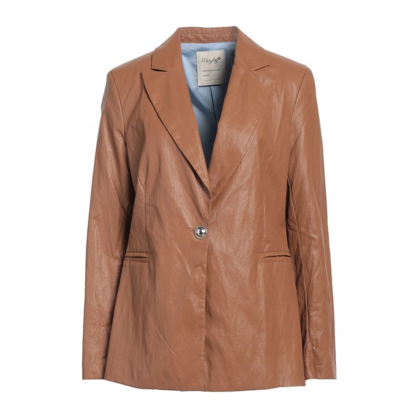 【送料無料】 マリーレイ レディース ジャケット＆ブルゾン アウター Blazers Brown