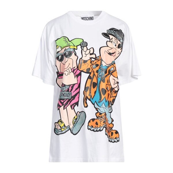 【送料無料】 モスキーノ レディース Tシャツ トップス T-shirts White 29,120円