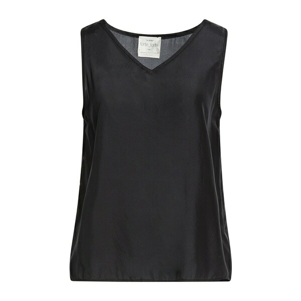 【送料無料】 フォルテ フォルテ レディース Tシャツ トップス Tops Black