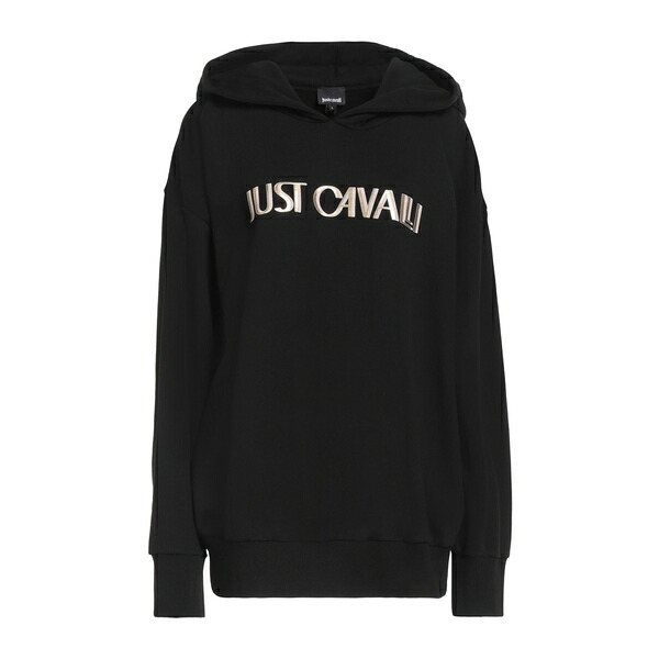 【貨物輸送無料】 ロベルトカヴァリ レディース パーカー・スウェットシャツ アウター Sweatshirts Black