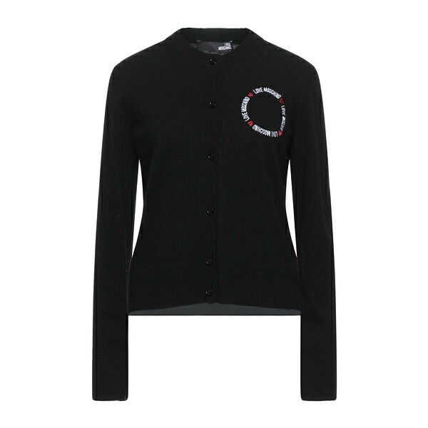 【貨物輸送無料】 モスキーノ レディース ジレー アウター Cardigans Black