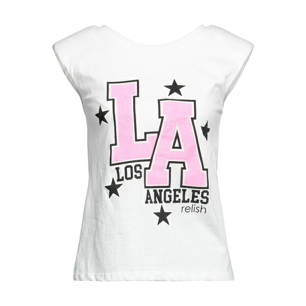 【送料無料】 レリッシュ レディース Tシャツ トップス T-shirts White