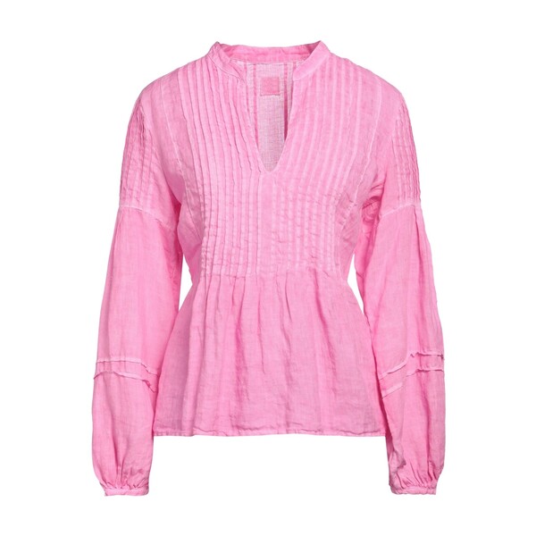 【送料無料】 １２０％リノ レディース Tシャツ トップス Tops Pink