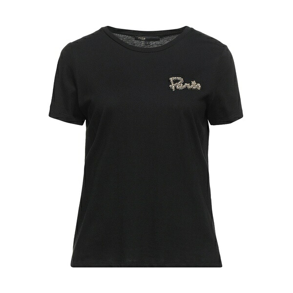 【送料無料】 マージュ レディース Tシャツ トップス T-shirts Black
