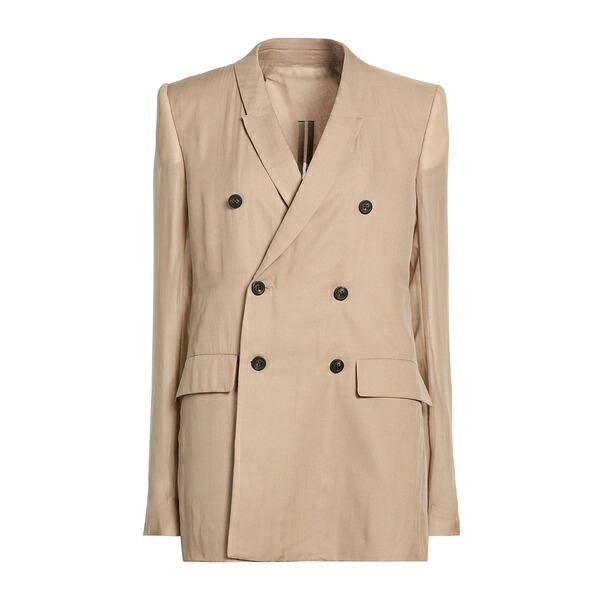【送料無料】 リックオウエンス レディース ジャケット&ブルゾン アウター Blazers Brown|asty