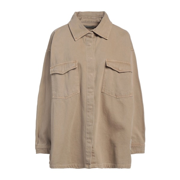 【送料無料】 ヒノミネイト レディース シャツ トップス Denim shirts Beige