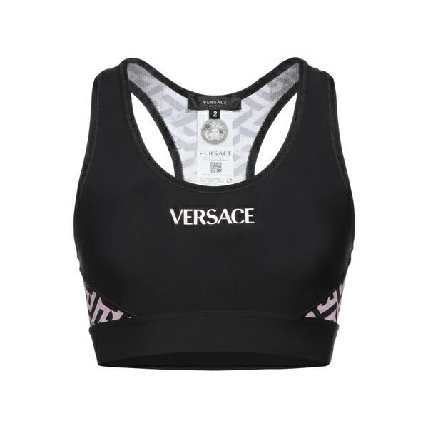 【送料無料】 ヴェルサーチ レディース Tシャツ トップス Tops Black