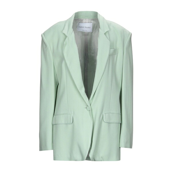【送料無料】 ヘーベー スタジオ レディース ジャケット＆ブルゾン アウター Blazers Green｜asty