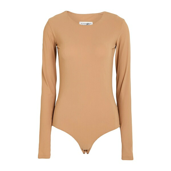 【送料無料】 マルタンマルジェラ レディース Tシャツ トップス Bodysuits Beige｜asty