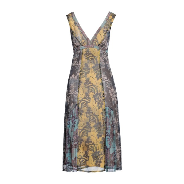 【送料無料】 ベルサーチ レディース ワンピース トップス Midi dresses Yellow|asty