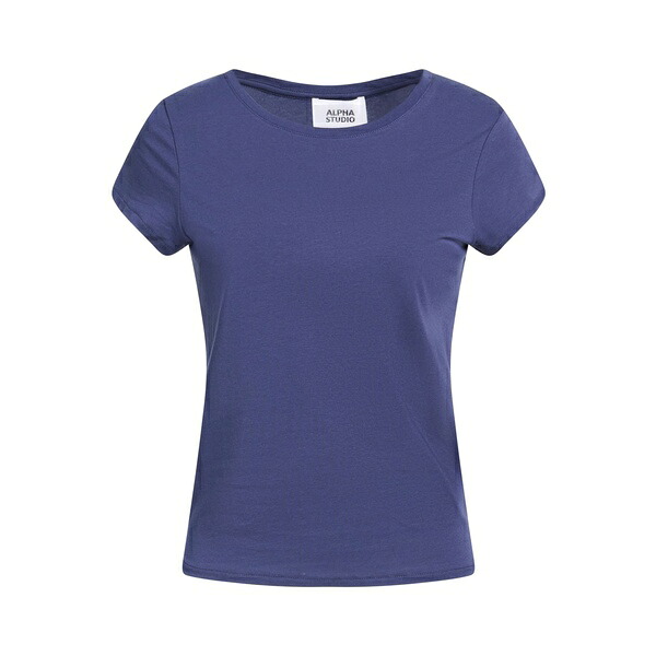 【貨物輸送無料】 アルファス テューディオ レディース プルオーバー トップス T-shirts Blue